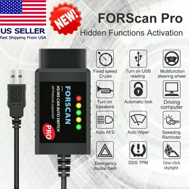 2024 FORScan Pro Scan Tool Programming OBD2 Diagnostic Scanner For Ford F Series