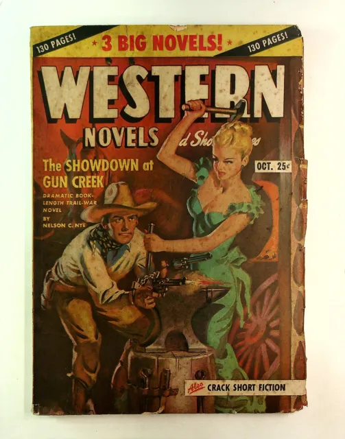 Western Novel and Short Stories Pulp Oct 1947 Vol. 11 #1 GD/VG 3.0