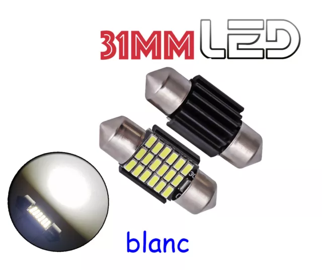 1 Leuchtmittel Pendelverkehr c3w 31 MM 31mm Weiße LED Widerstand Anti Fehler