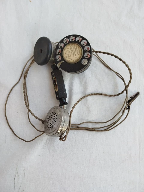 ANCIEN TÉLÉPHONE À touche Dialatron 1995 Type Bakélite imitation bois