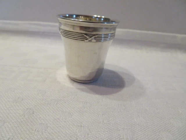 Verre à Liqueur En Argent Massif - Orfèvre CC - 16g - Occasion Brillant