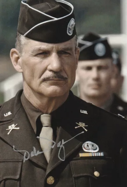 Dale Dye Hand Signed 6x4 Inch Band Of Brothers photo