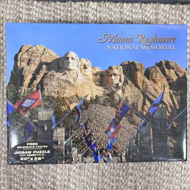 Mount Rushmore National Memorial 1000 Piece Puzzle Reference Poster