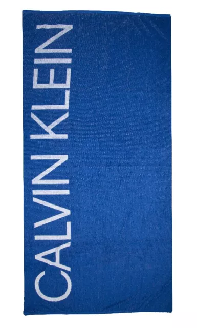 Telo mare CK CALVIN KLEIN piscina spa spugna di cotone cm.170 x 90 (circa) logat