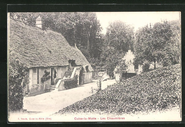 CPA Cuise-la-Motte, les Chaumiéres