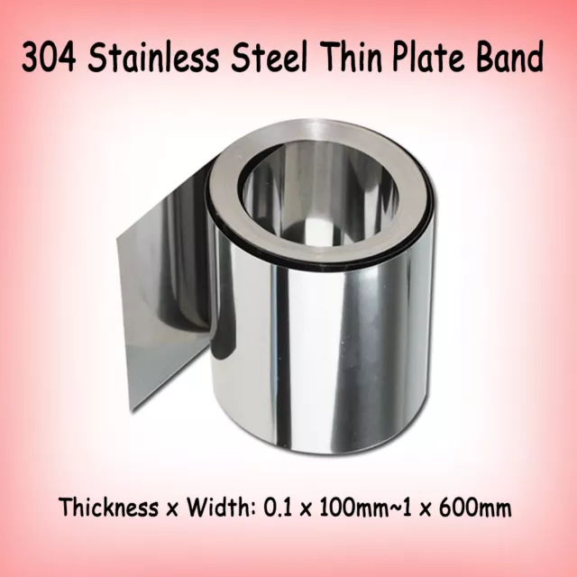 304 Stainless Steel Sheet Metal Sheet Flat Stock Thin Plate Thick  0.01mm-2.5mm