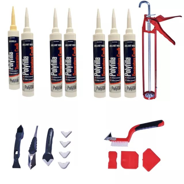 Trade Decorators Caulk Acrylic Sealant Use Indoor or Outdoor Select Tools White