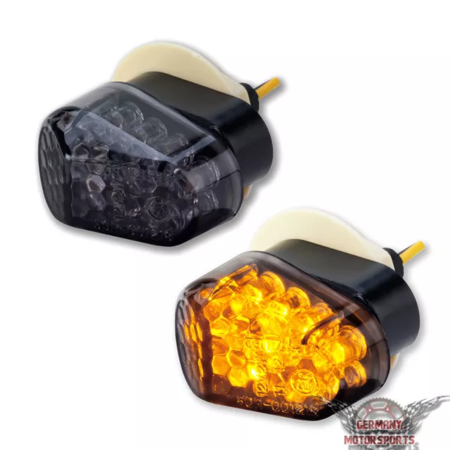 LED Mini Verkleidungs Blinker Yamaha YZF-R1 R1 RN09 RN12 RN19 RN22 getönt e-gepr