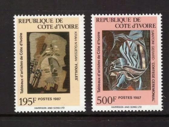 Ivory Coast 1987 Art set MNH mint stamps