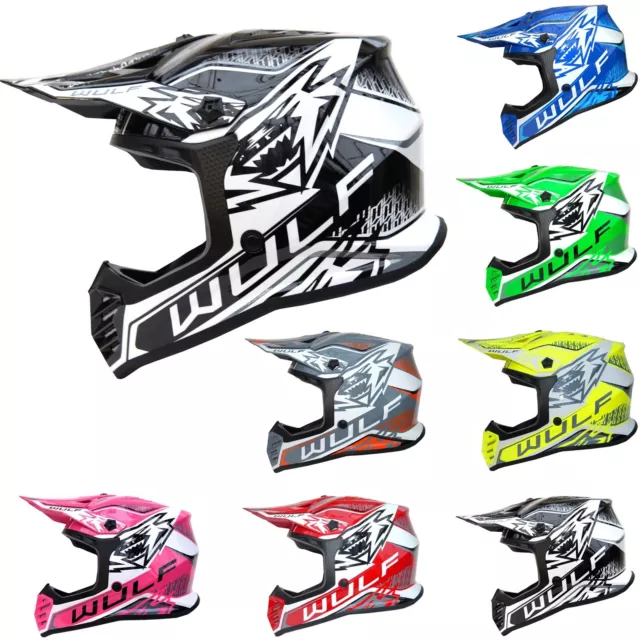 Wulfsport Cub Air-X Off Road Pro Motocross Helmet Kids Motorcross ATV Crash Lid