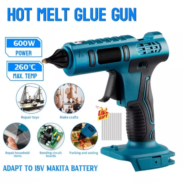 Cordless Hot Melt Glue Gun Electric Repair DIY Power Tool For Makita 18v Battery