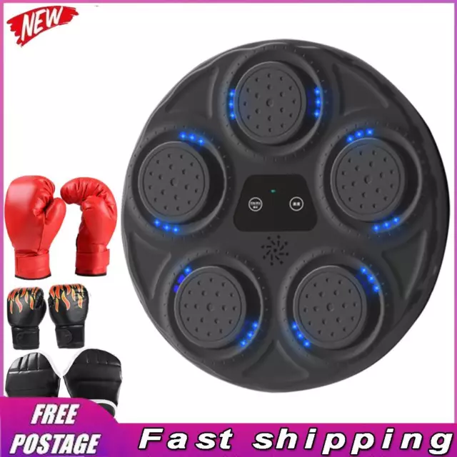 Music Boxing Machine Wall Mounted Boxing Machine with Lights for Kids Adults