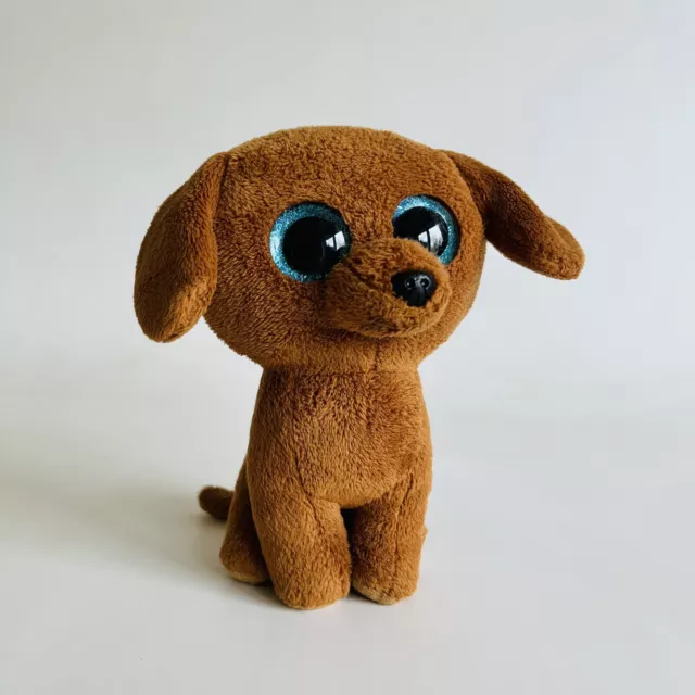 Ty Beanie Boo 2016 Dougie The Dachshund Brown Dog Puppy Soft Toy Stuffed Animal