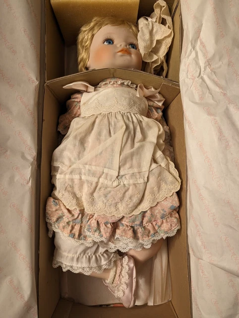 The Hamilton Collection "Jessica" Bisque porcelain doll 1989 Vintage. Excellent
