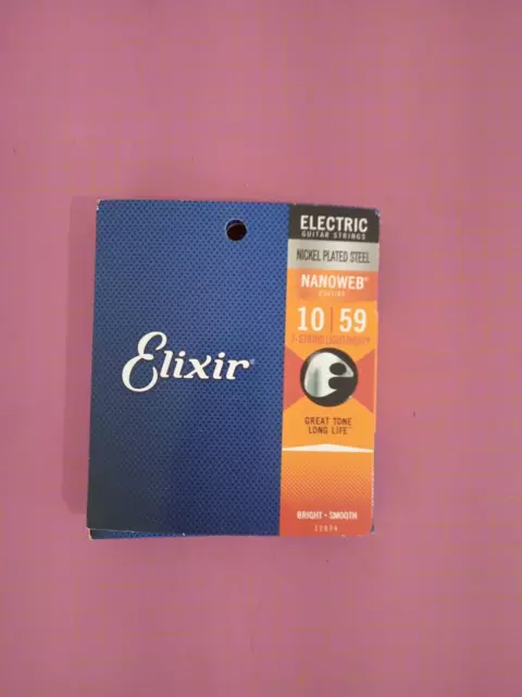 Elixir 12074 Nanoweb - Nickel, 7-string light/heavy (010-059) 733132120741