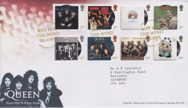 Gb Stamps Royal Mail Official First Day Cover 2020 Queen Freddie Mercury