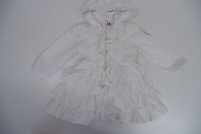 A Dee girls coat, jacket, size age 3 years, 98cm, white, Immaculate