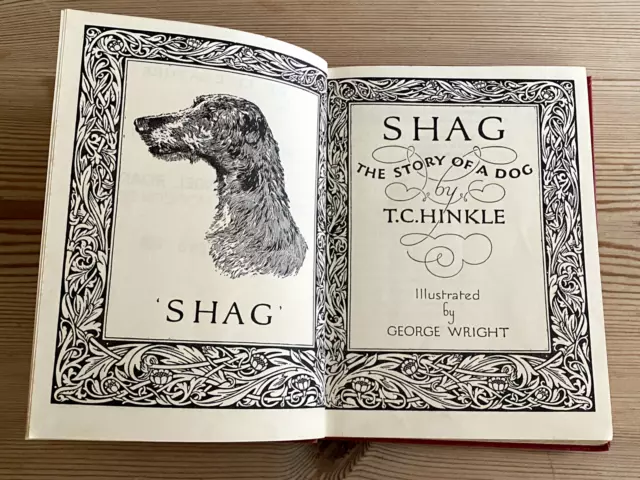 Rare Scottish Deerhound Dog Story Book By Hinkle "Shag The Story Of A Dog" 1956