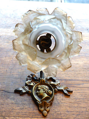 ancienne applique Lampe col de cygne bronze style louis XVI  vintage collection