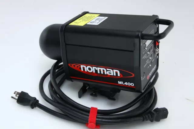 Norman ML400 Monolight - 400 WS 120V CA con lámpara modelo de tubo de flash probado 395072