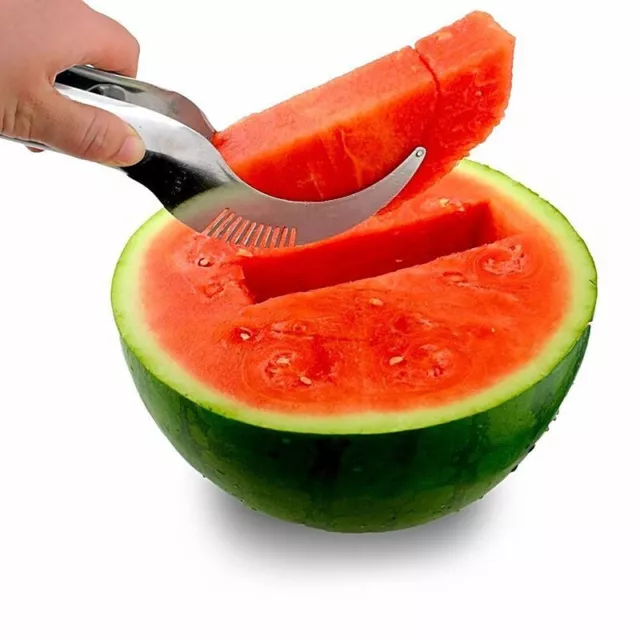 Watermelon Fruit Slicer Peeler Cutter Server Corer Stainless Steel Scoop Utensil