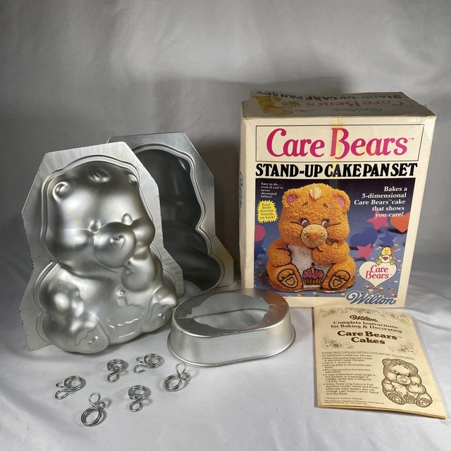 VINTAGE 1984 WILTON Care Bears Stand-Up 3D Cake Pan Set Instructions