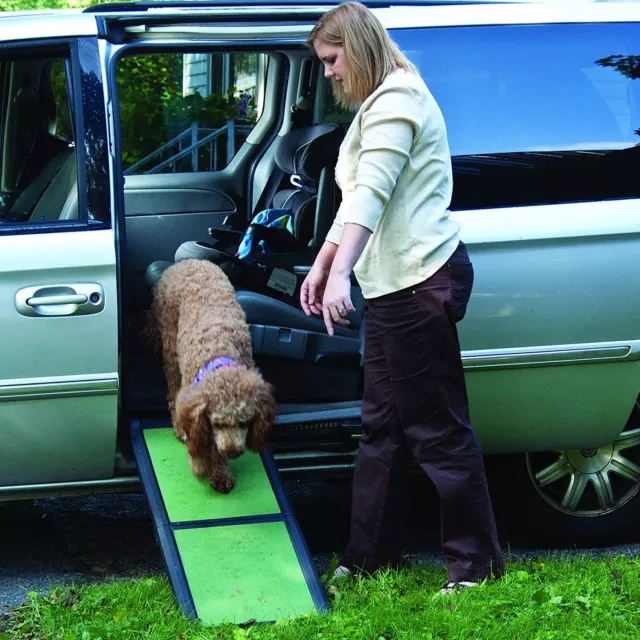 Pet Gear Travel Lite Bi Fold Pet Dog Car Ramp Senior Dogs Arthritis 42 X 16 X 4"