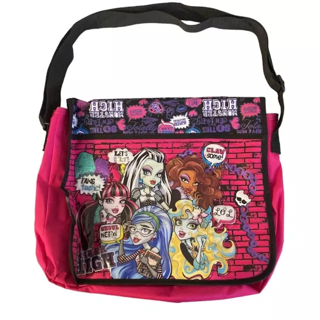 Monster High Messenger Shoulder Bag Mattel 2013 NWOT Multicolor Adjustable