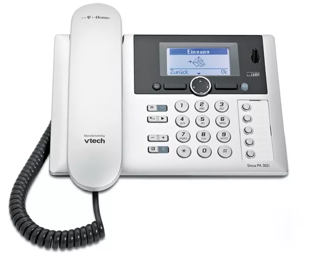 T-SINUs PA302i Schnurgebundenes ISDN Telefon mit Anrufbeantworter