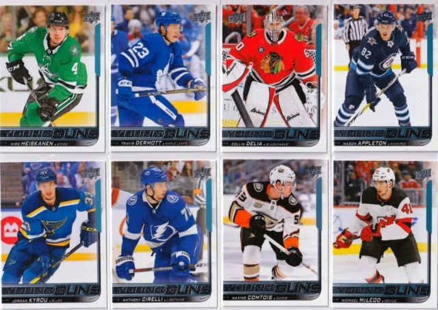 '18/19 Upper Deck SERIES 1 , 2 & UPDATE YOUNG GUNS rookie cards *pick from list*
