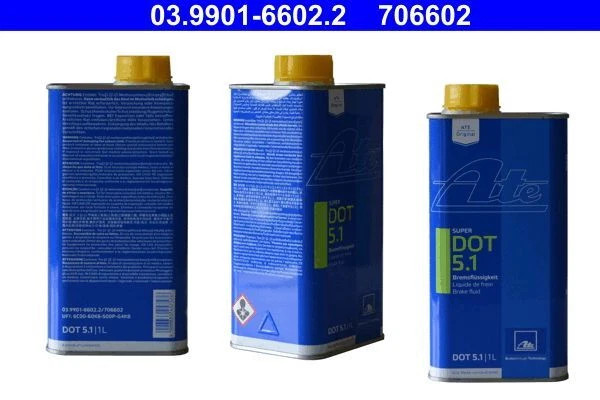 1L Ate Super Dot 5.1 Bremsflüssigkeit Brake Fluide Pkw Auto Kfz | 03.9901-6602.2