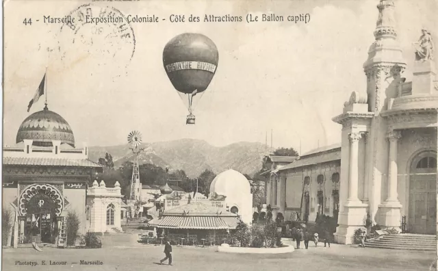 CPA - Marseille - Exposition Coloniale - Le Ballon Captif