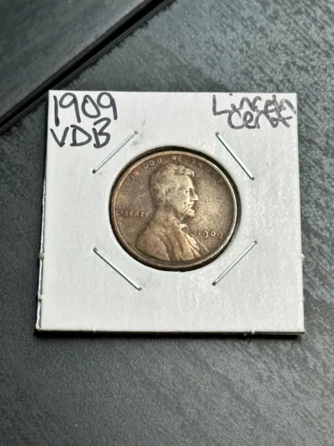 1909 VDB Lincoln Wheat Cent Penny Very Good - Fine VG/F (Raw9377)
