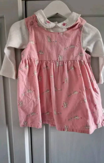 Abito Pinafore per bambina Jojo Maman Bebe età 3-6 mesi