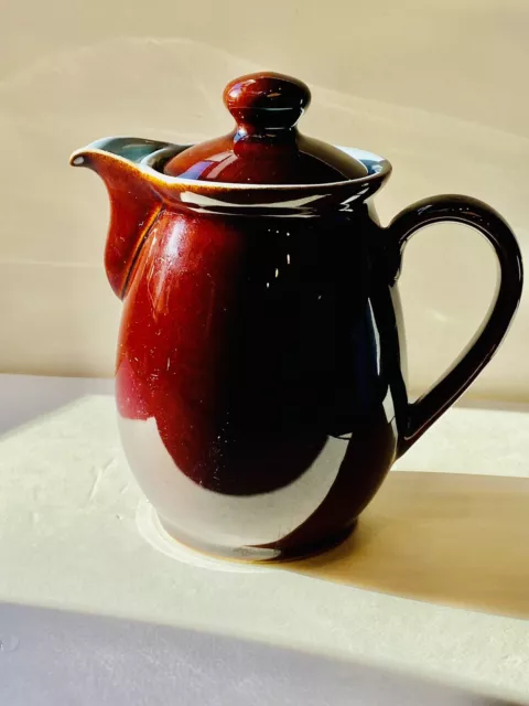 DENBY Stoneware Homestead   Tea Pot Brown 1 PT Classic Vintage