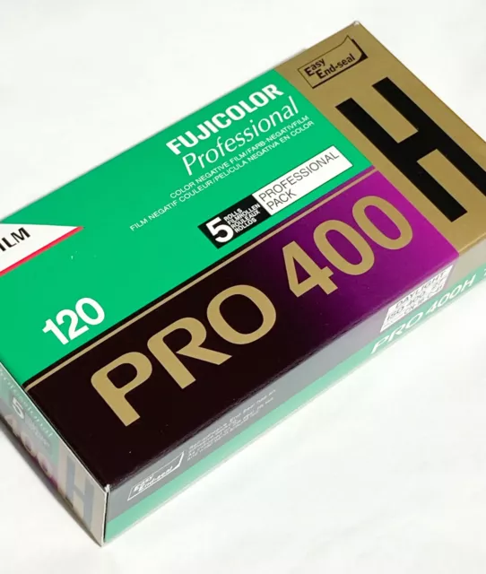 Fujicolor Pro 400H 5 pack 120 colour negative film (dated 02/2014) Pack #1