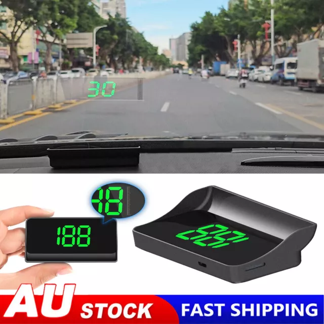 Universal GPS HUD in Car Heads Up Digital Display Speed Odometer Speedometer USB