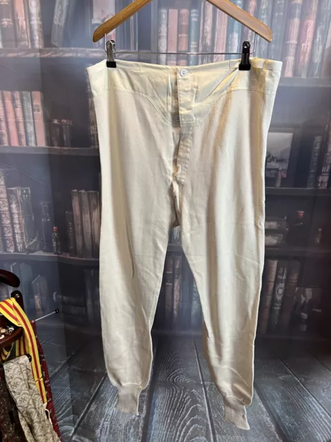 TRADITIONAL LONG JOHNS with Yoke/button front and Brace Tapes