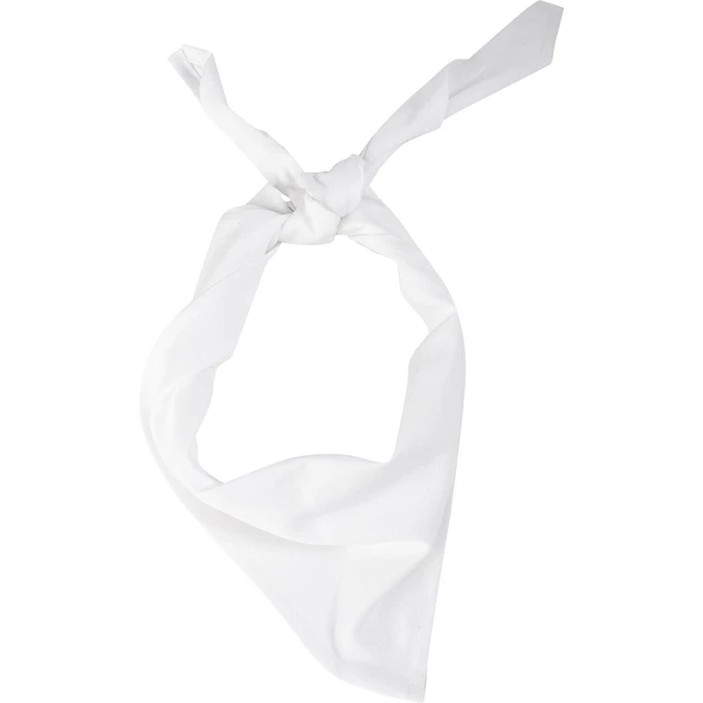 White Cotton Neckerchief Chef Cooks Catering Triangle Bandana Head Scarf 5 or 10