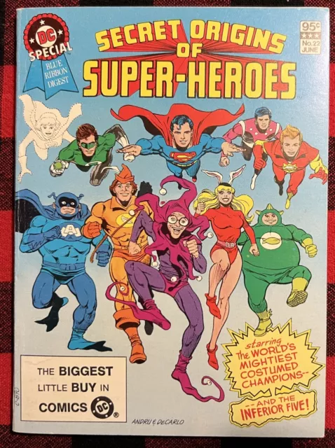 DC Special Blue Ribbon Digest #22 Secret Origins of Super-Heroes (June 1982)