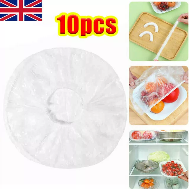 100PCS Clear Dustproof Disposable Bowl Cover Food Fresh Keeping Sealed Film Bag