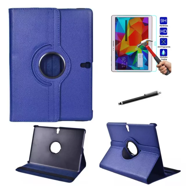 360 Rotate Leather Case Stand Folio For Samsung Galaxy Tab S 10.5" SM-T800 T805