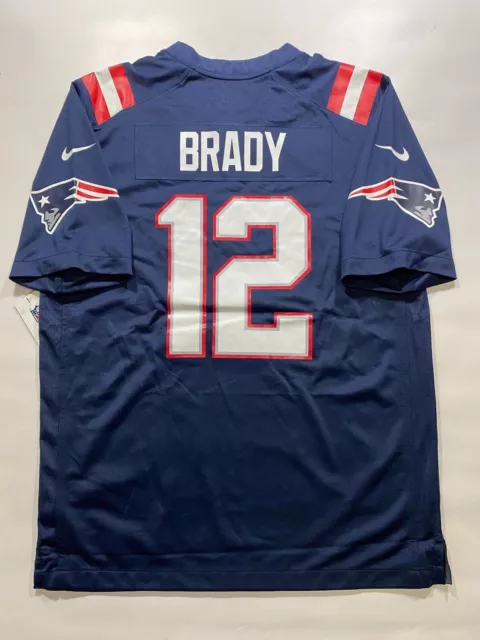 New England Patriots #12 Tom Brady Nike NFL Game Jersey - Mens Large 2