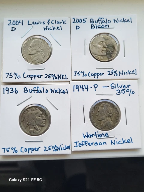 4 Lot Nickels