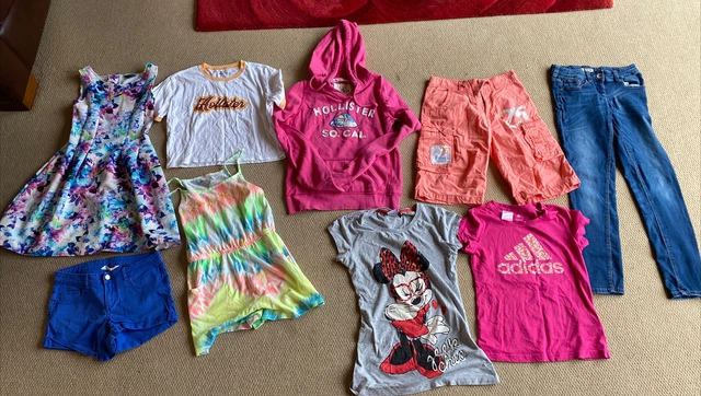 girls 12-13 years bundle dress, shorts, hoodie, tops, jeans inc Hollister