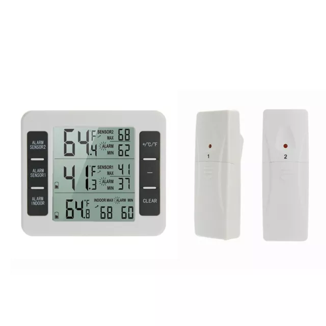 Versatile Wireless Refrigerator Thermometer for Accurate Temperature Control