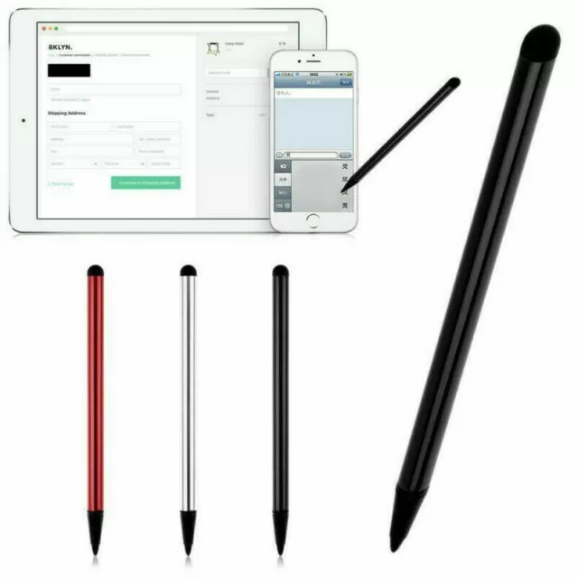 Double Tête Stylet Capacitif Écran Tactile Stylo pour Smartphone Tablette GPS