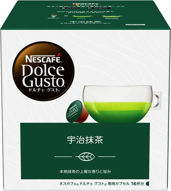 NESTLE COFFEE CAPSULES Nescafe Dolce Gusto Uji Matcha Green Tea 16 Cups