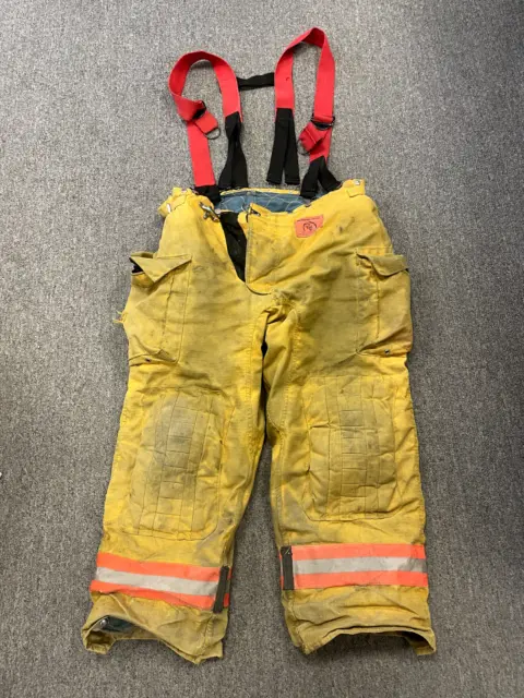 Morning Pride Firefighter Bunker Gear Turnout Pants 40 x 30 With Suspenders