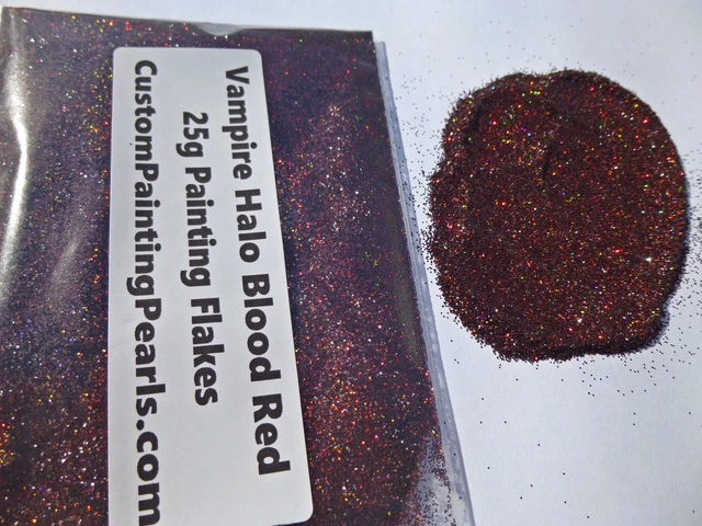 Vampire Blood Red Holographic Flakes Auto Paint Clear Gallon Acrylic